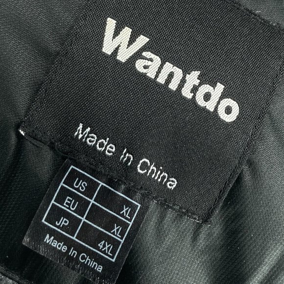 Wantdo Men's‎ XL Black Waterproof Windproof Full Zip Ski Jacket Warm Winter Coat - Picture 3 of 4